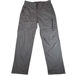 Columbia Pants Men's 34x32 Gray Silver Ridge Convertible Omni Shade UPF Hiking